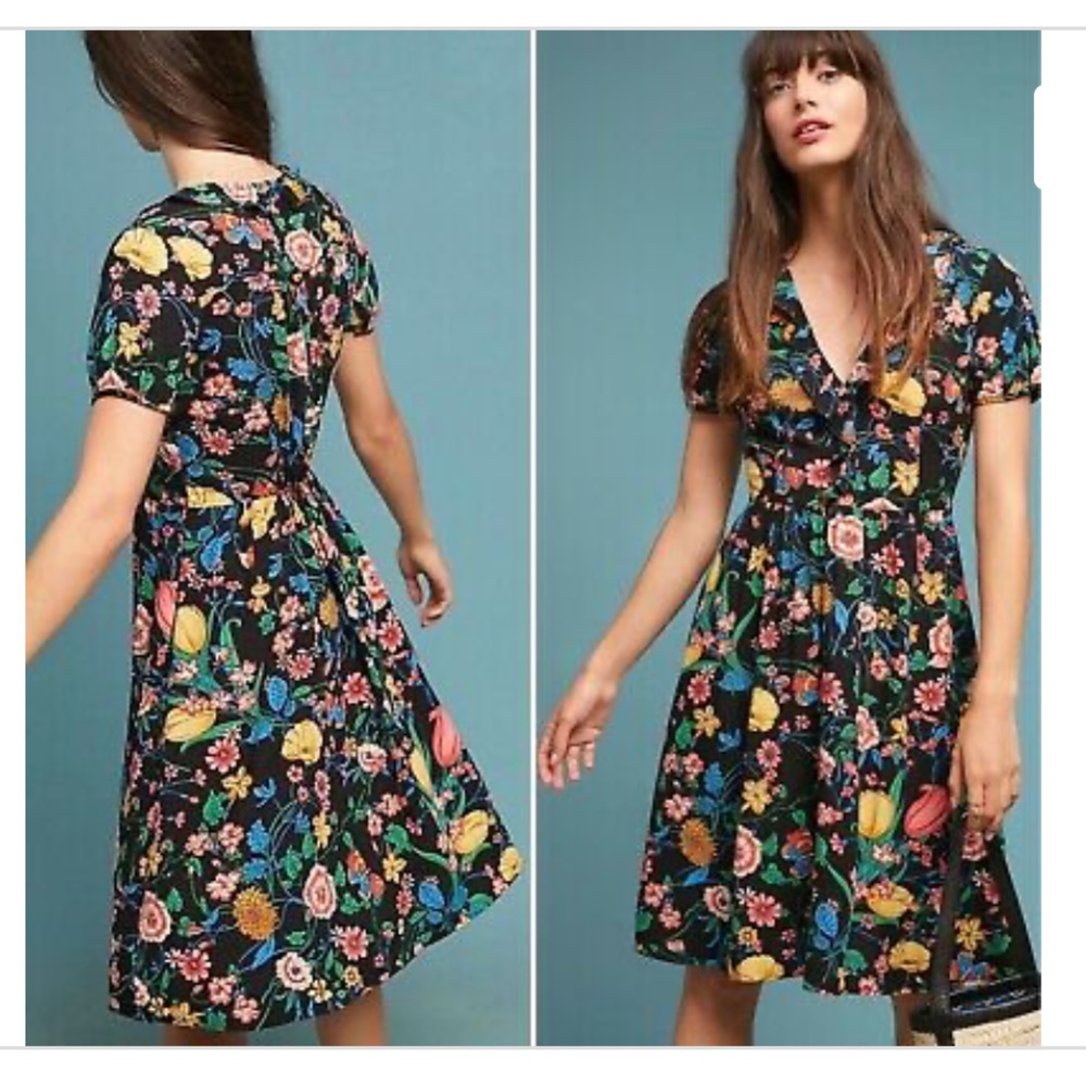 Antropologie - Maeve Floral Dress- size 4